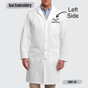 Premium Wrinkle Free Apron For Mens | Labcoat | White Coat |